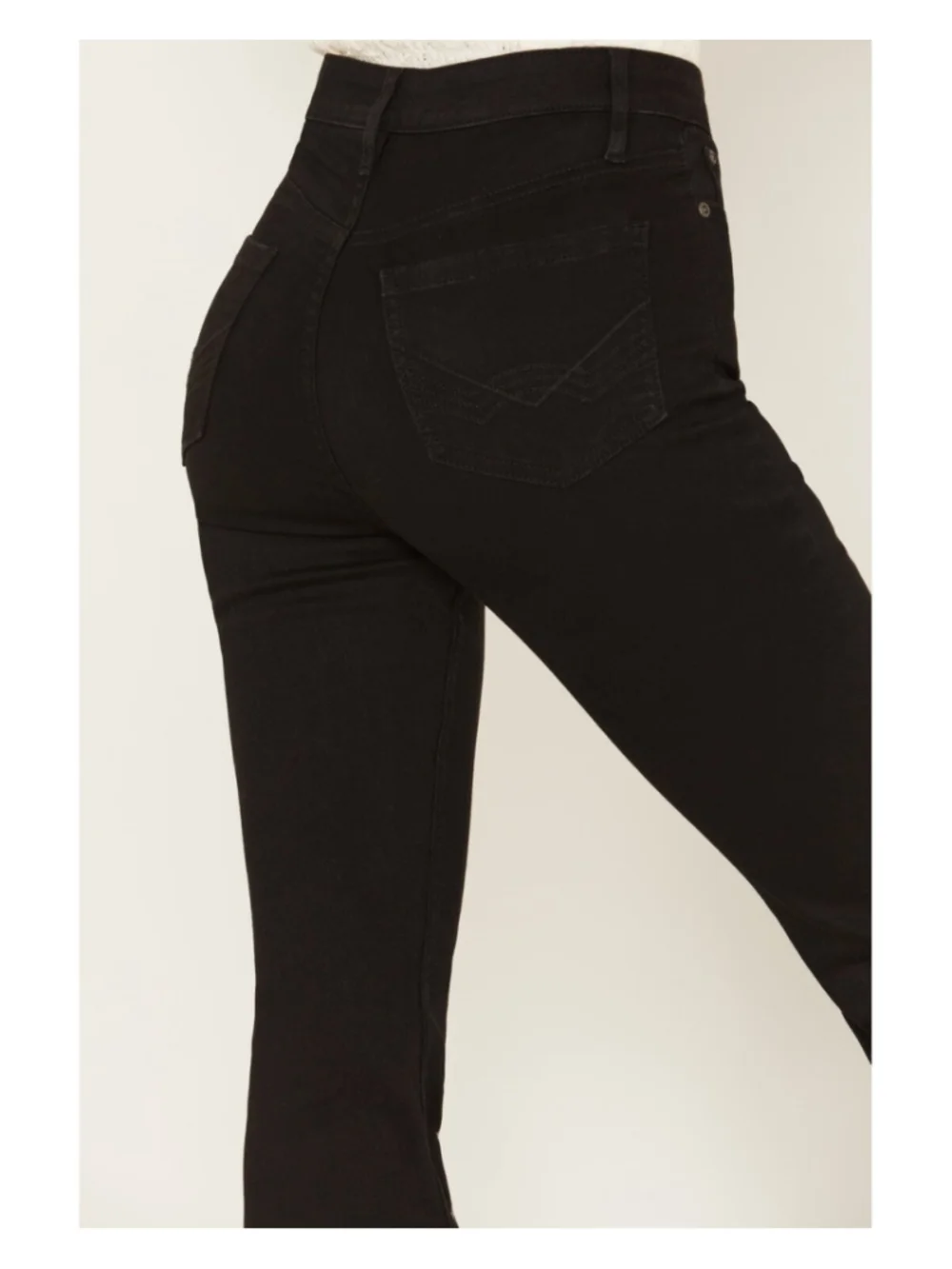 IDYLLWIND WOMEN'S SADDLE DRIVE HIGH RISE BLACK BOOTCUT JEANS SIZE 10 34L